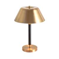 Hotel Villa Metal Brushed Bronze Modern Mini Mushroom Shape Table Lamp