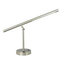 Modern LED Task Light Brushed Nickel Adjustable Table Lamp Hotel Reading Lamp Office Lamp with USB Port & Outlet