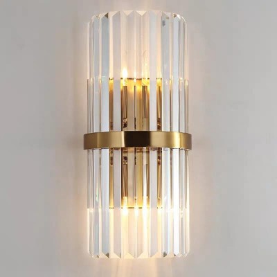 European hotel home decor indoor luxury sconces crystal classical wall lights for foyer bedroom corridor