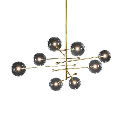 Modern Ball Chandelier Suspension Hanging Lamp Lustre Chandelier Coffee Shop Restaurant Pendant Lighting Glass Pendant Light