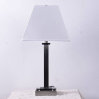 New Usa Iron Brushed Nickel Hotel Outlets Table Table Lamp With For Hotel Guest Room